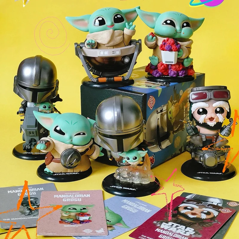 

Hot Toys The Mandalorian and Grogu Cosbi Blind Box Mini Figure Action Figure Collectible Model Mystery Toy Gift Fashion Trend