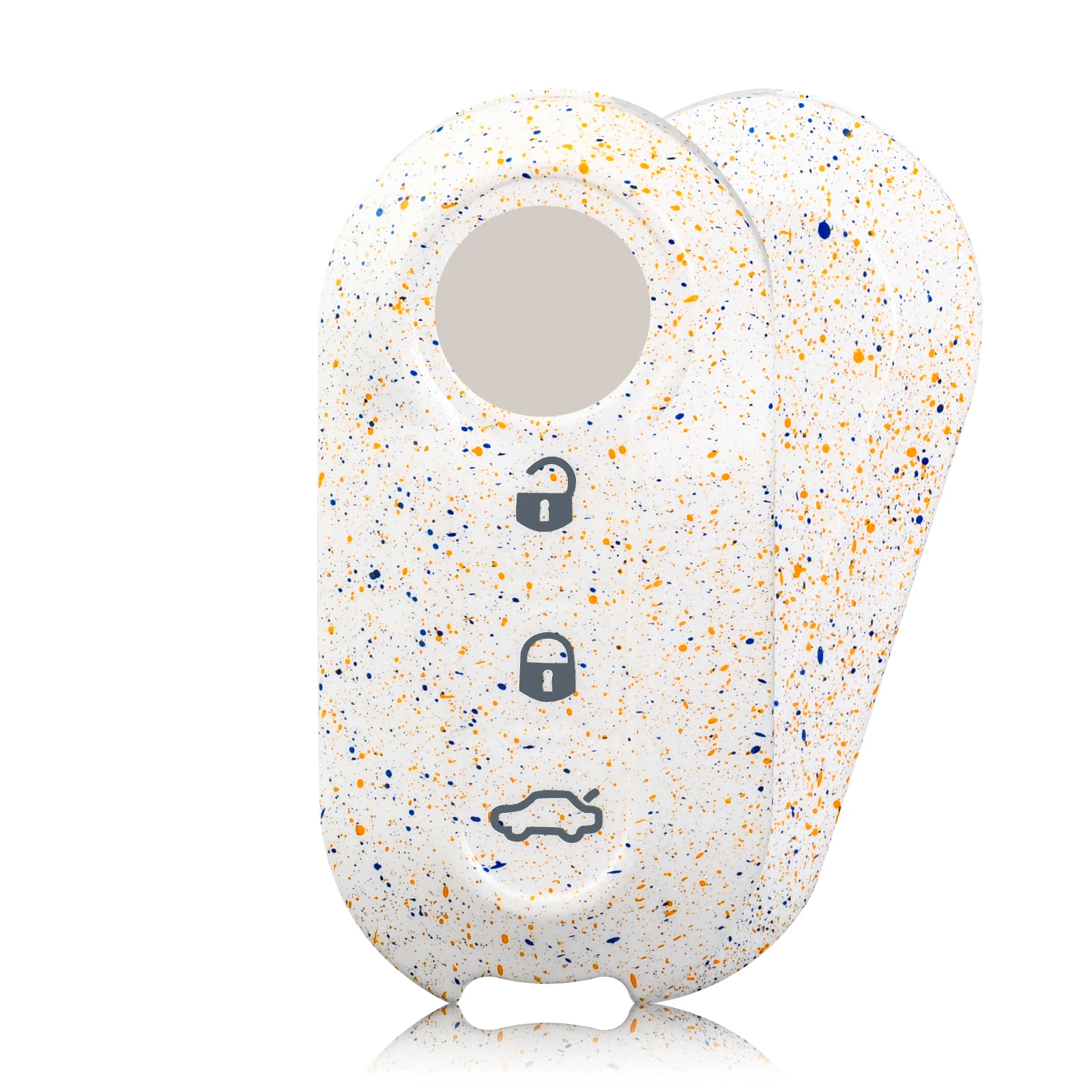 For Fiat 500 Key Case forPanda Punto Bravo Doblo Peugeot Boxer Citroen Relay Fiat Ducato Lancia Musa TPU Car Key Shell Cover Fob