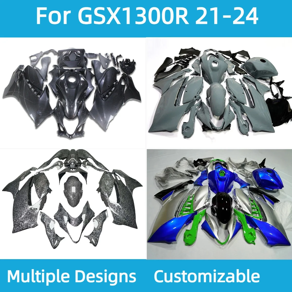 ABS Cowling Fairing Kit for GSX1300R Hayabusa 2021-2024 M1-M4 Injection Molded Body Work Panels Protector Trim