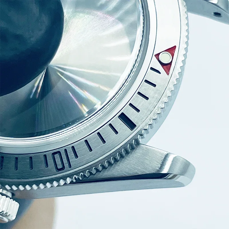 حافظة Seike المعدلة المصقولة الراقية مع حركة NH35 على الطراز العتيق من النوع 38 مللي متر مرآة زجاج الياقوت/طلاء AR