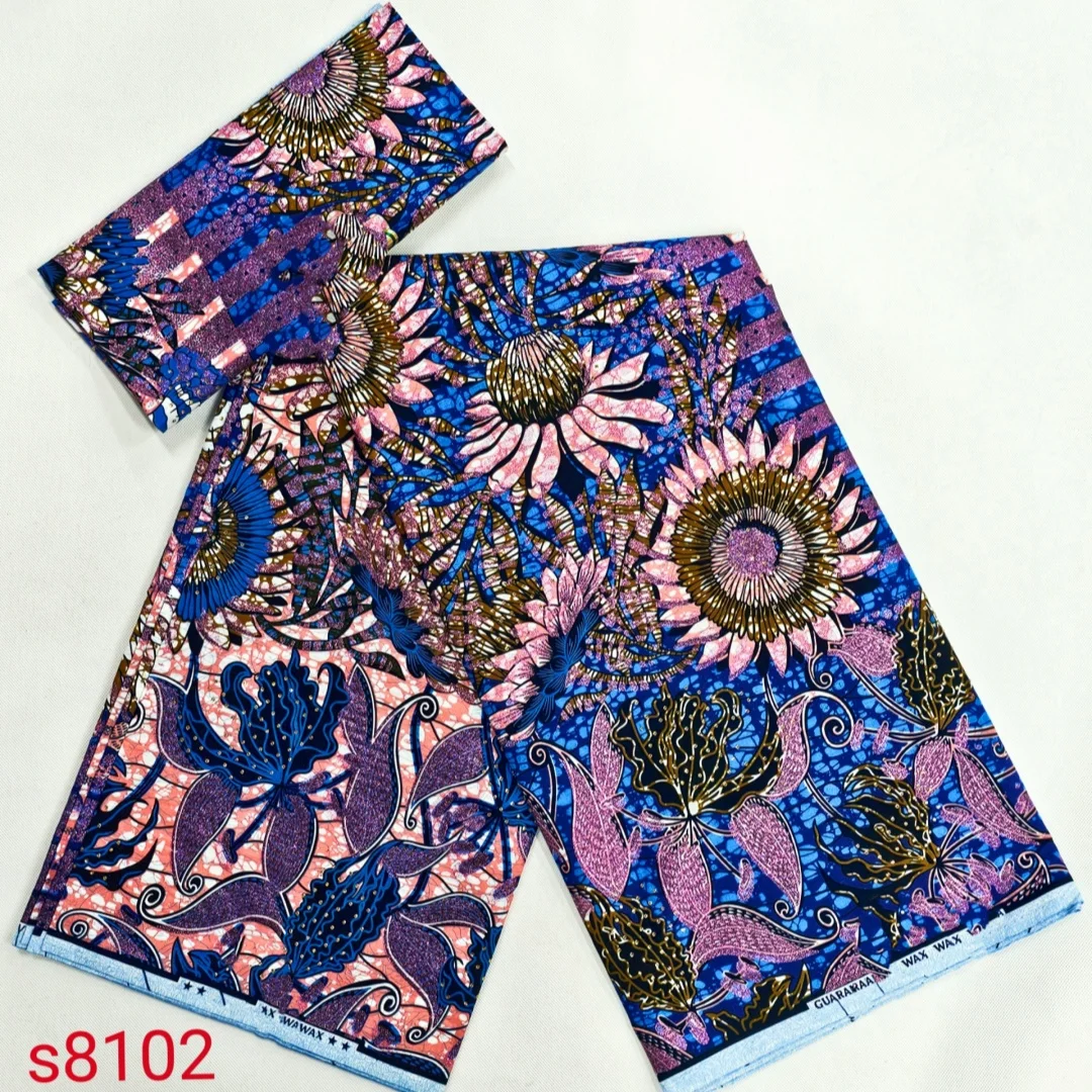 2025 nigeriano brilhante pedra-cera impressão tecidos africanos de alta qualidade para retalhos novo estilo tecido para roupas decoração casa tt10