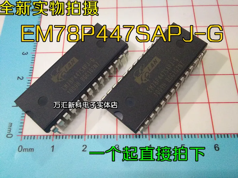 10Pcs Orginal Nieuwe EM78P447SAPJ-G EM78P447 Dip-28