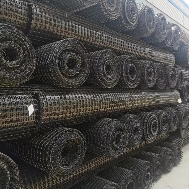 Geogrid 30KN minerario biassiale PP resistente alla corrosione ad alta resistenza Nero
