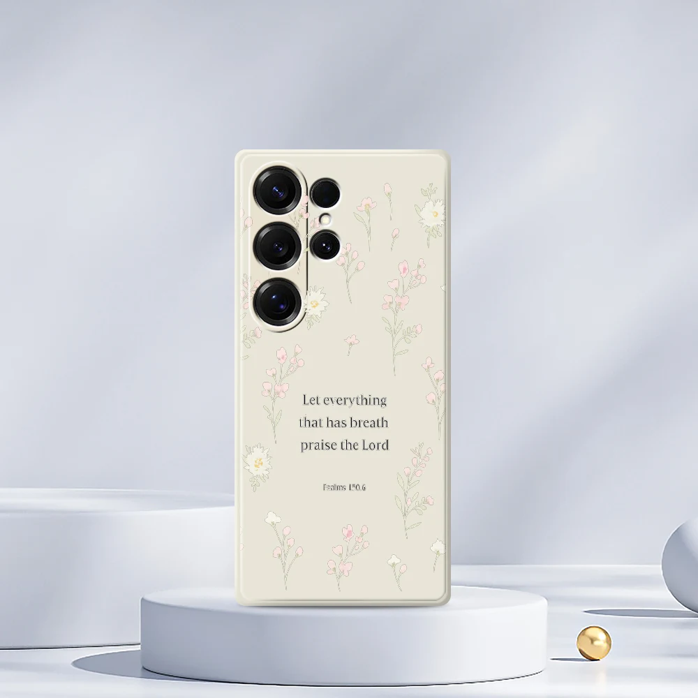 เคสโทรศัพท์ลายดอกไม้สดใสหรูหรา สำหรับ Samsung Galaxy S25 S24 S23 S22 S21 S20 Ultra Plus S10Plus S24FE S23FE S22FE S21FE  แบบนิ่ม