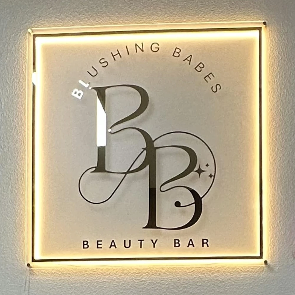 Custom Acrylic Sign Personalise Signboard Business Neon Logo LED Backlight Name Sign Decor for Office Door Sign Wall Decor Signs