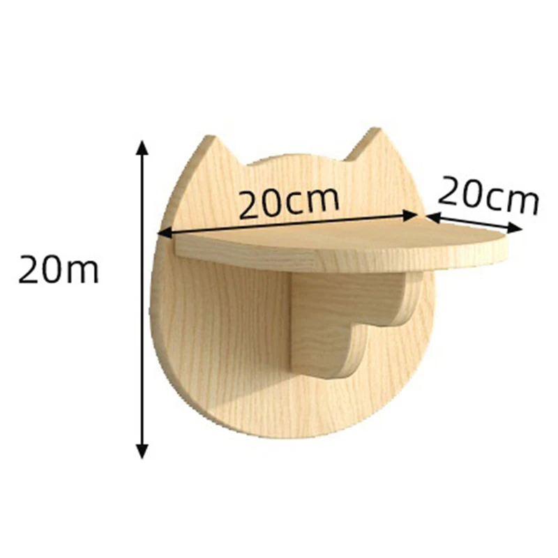 منصة تسلق أرجوحة القطط، منصة حائط، إطار تسلق صغير من الخشب الصلب للقطط