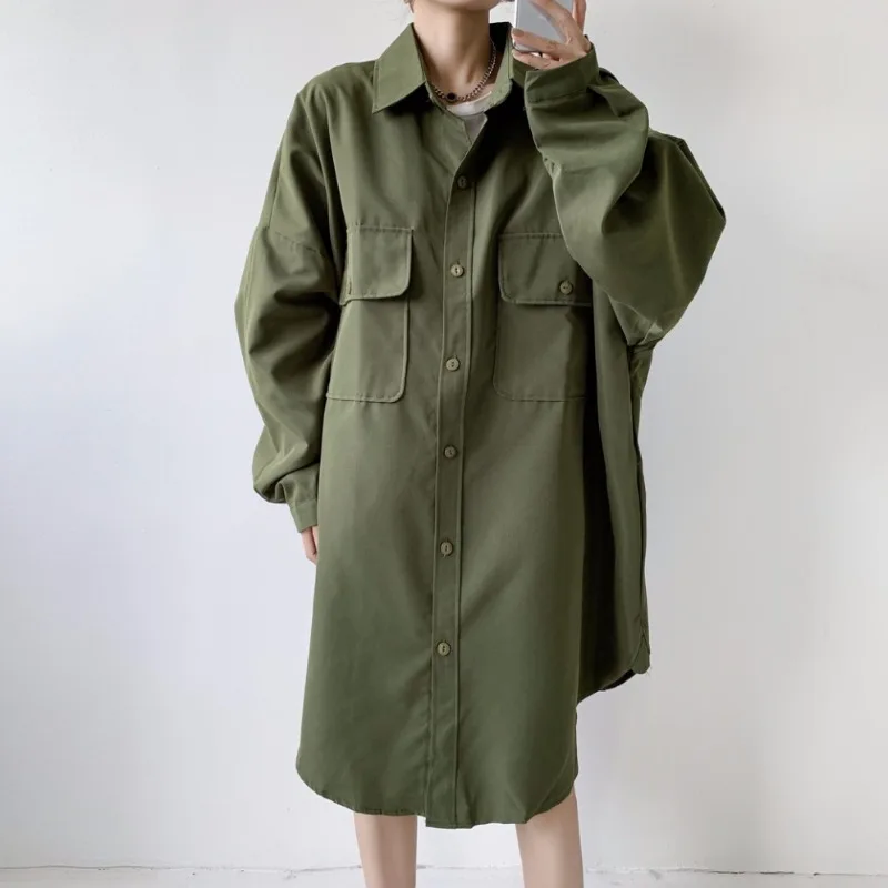 

Повседневный женский кардиган большого размера на одной пуговице, свободный, стройнящий, длинный, однотонный, в стиле Sweet Sle