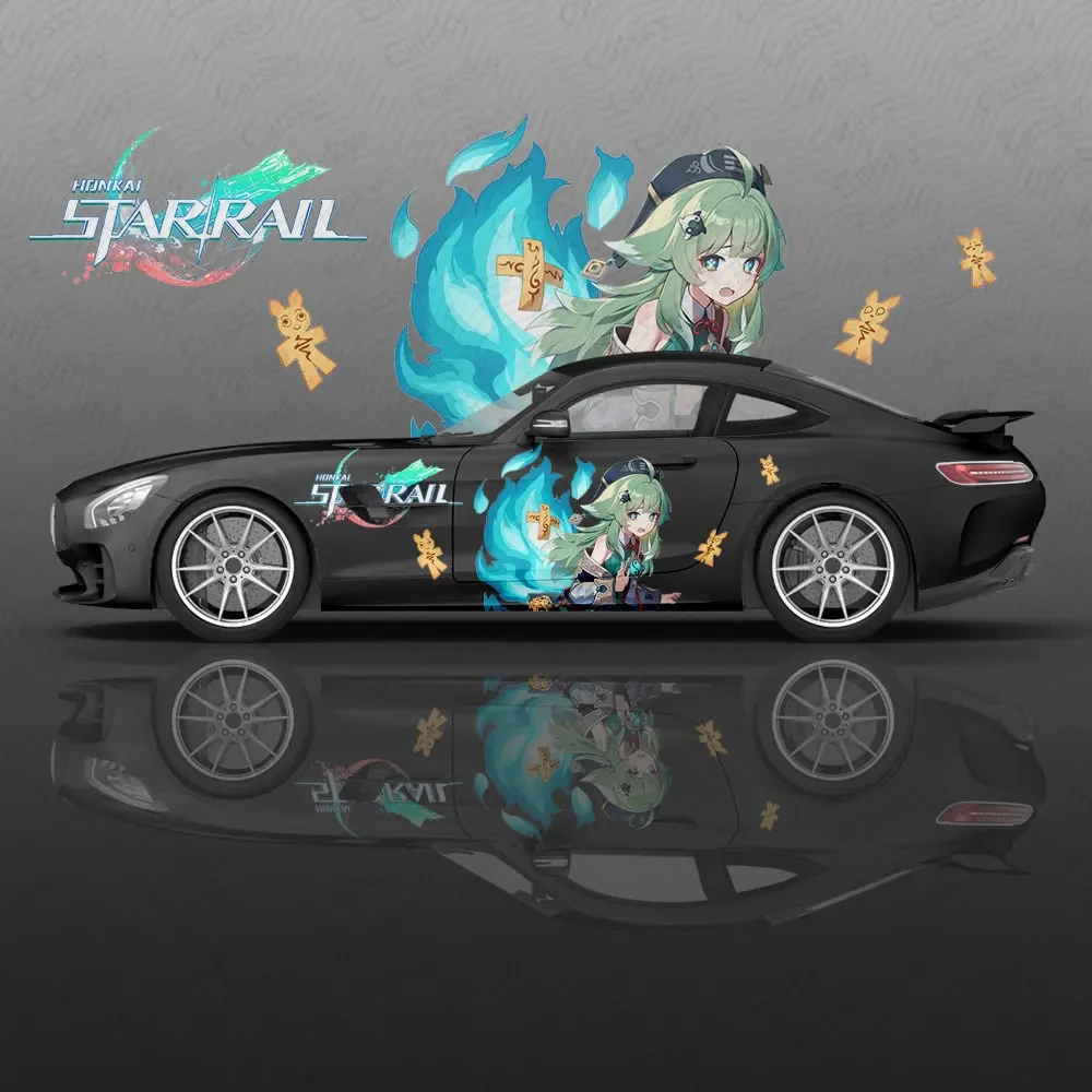 

Huohuo Anime Honkai Car Decal Flower Vinyl Car Stickers Car Side Graphics Decals, Universal Size, Vehicle Graphics