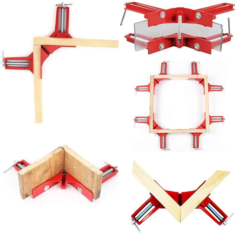 Woodworking Welding DIY Hand Tools 1 PCS 90° Right Angle Clamp Photo Frame Kitchen Cabinet Fish Tank Fixing Right Angle Clamp