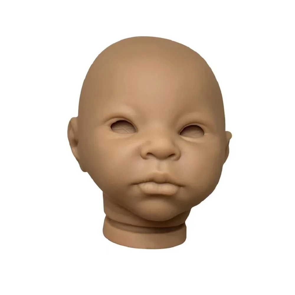 18" Reborn Doll Kits African Skin Color Unpainted Baby Parts Acessórios Para Peças De Bebê Em Boneca Renascid