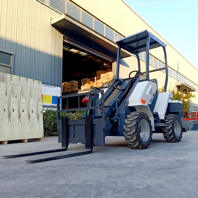 Kostenloser Versand Teleskoplader Multifunktionsaufsatz Kompakter Mini-Kompaktlader mit Motor