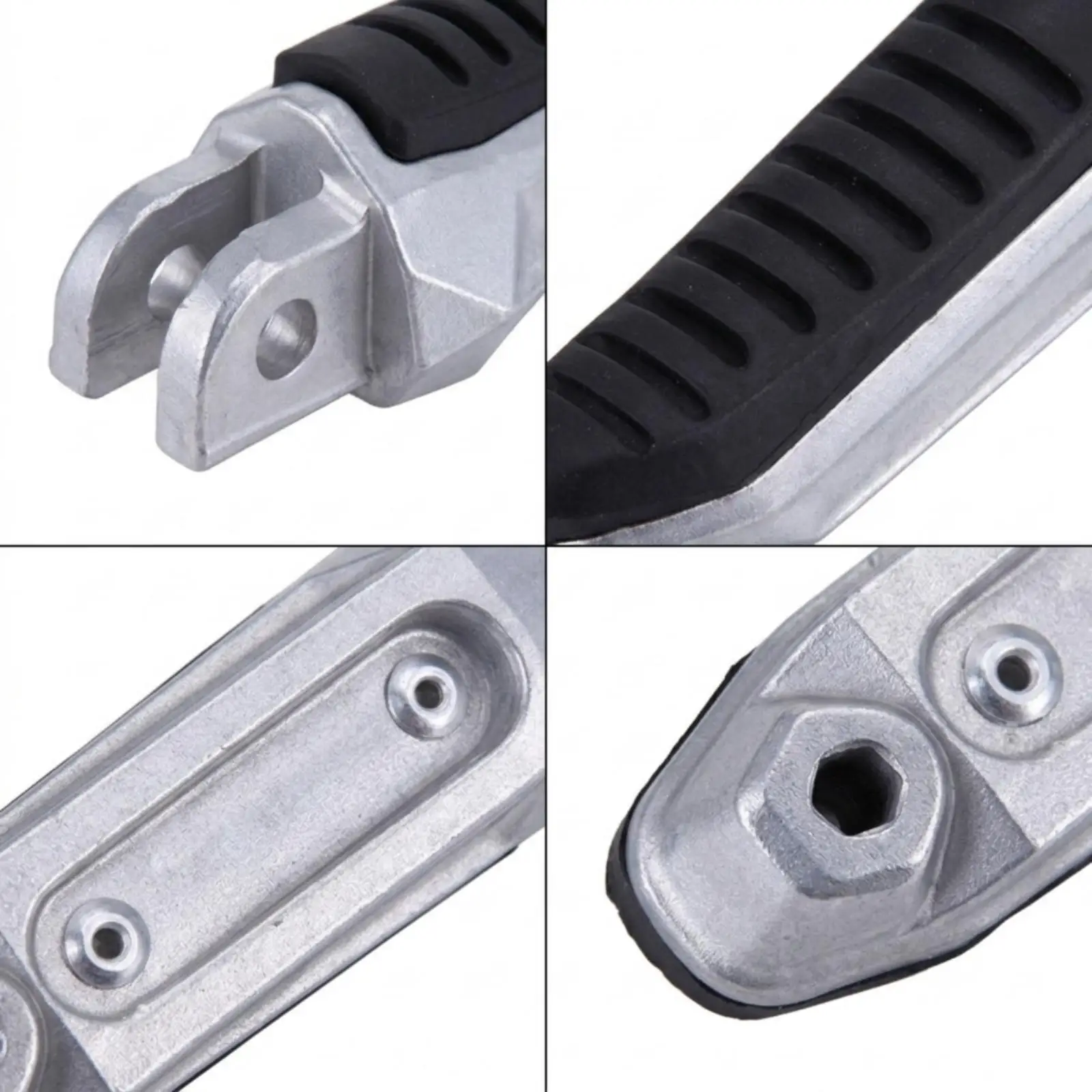 Motorcycle Foot Pegs Ribbed Footrest Easy to Install for Motorcyclists, Riders view 3