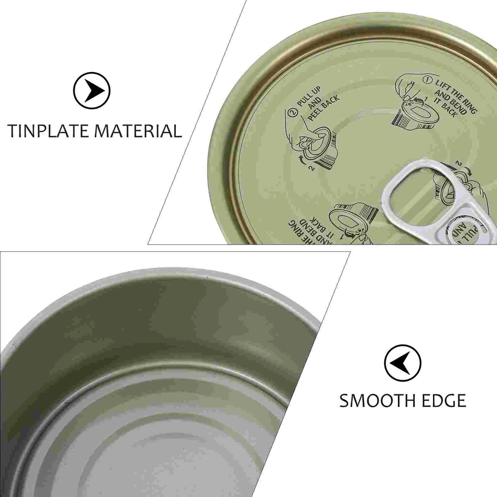 10 Pcs Candy Jar Container for Dog Food Cans Tin Canister Storage Tea 83X83X38cm Self-seal Silver Dried Fruit Cake