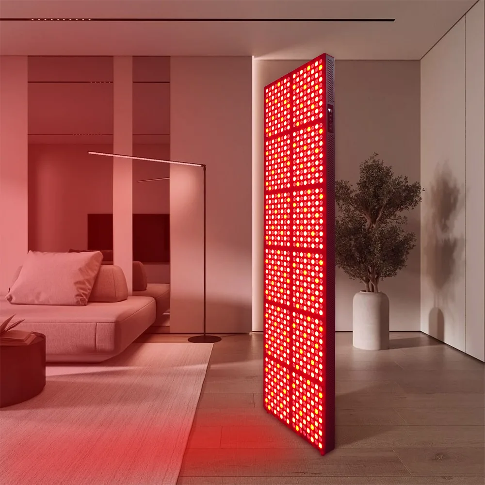 

4800Wled infrared beauty therapy vertical body phototherapy light sauna fitness led intelligent dimming panel light