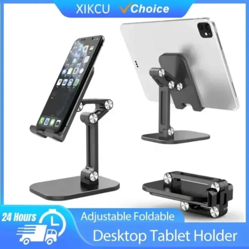 Support de téléphone de bureau pliable réglable en hauteur, antidérapant et stable, pour iPhone, Samsung, tous les smartphones et tablettes, usage domestique