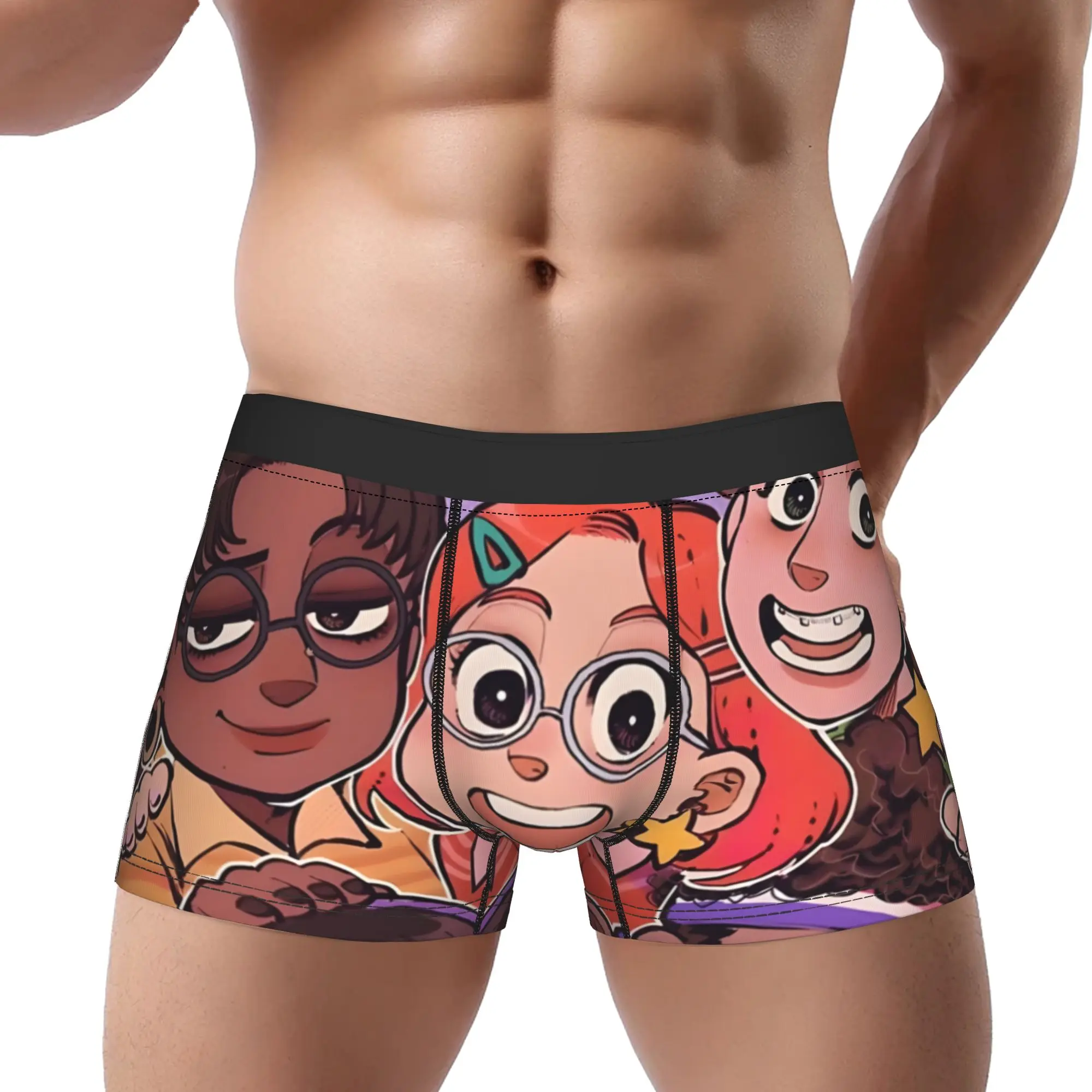 

Трусы Mei s Besties Turning Red, дышащие трусики, мужское нижнее белье, удобные шорты, трусы-боксеры