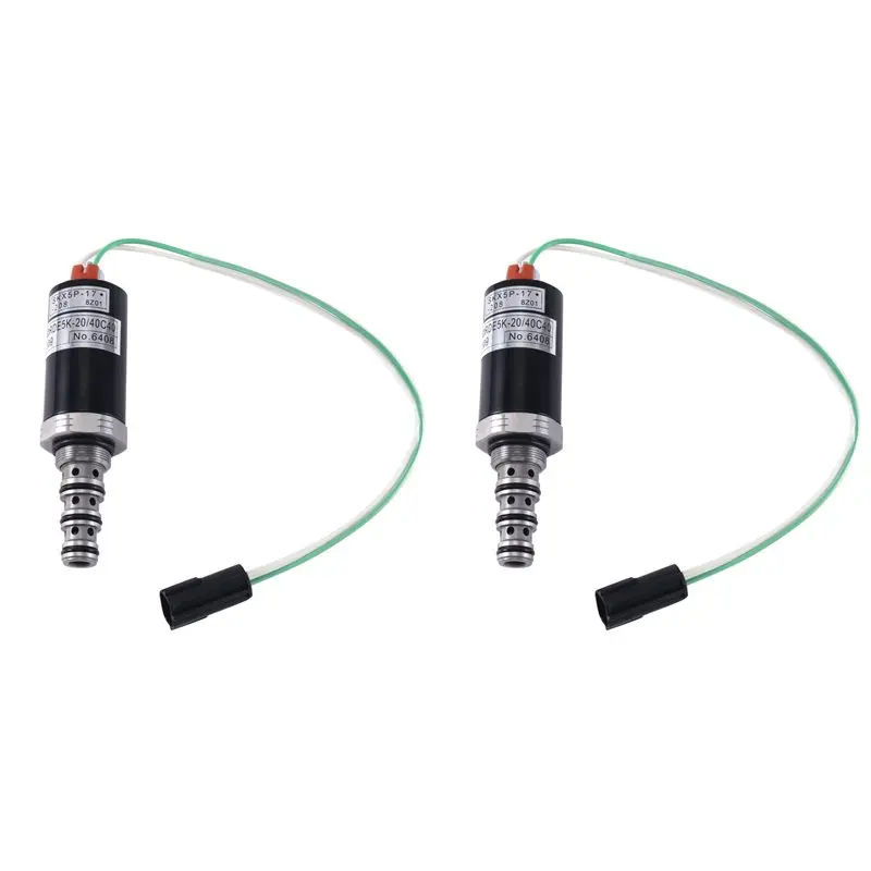 2X XJBN-00382 XJBN00382 Excavator Solenoid Valve KDRDE5K-20/40C07-109 For Excavator XJBN-00014 R215-7 R225-7
