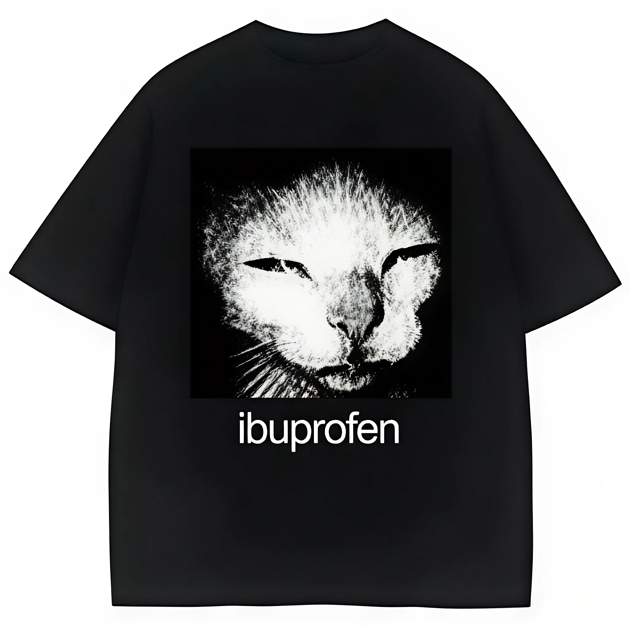 Vintage Funny Cat Meme Graphic T Shirt Men Women Humor Fashion T Shirts Oversize Cotton Casual Streetwear T-shirts, Valentine's Day Gift.