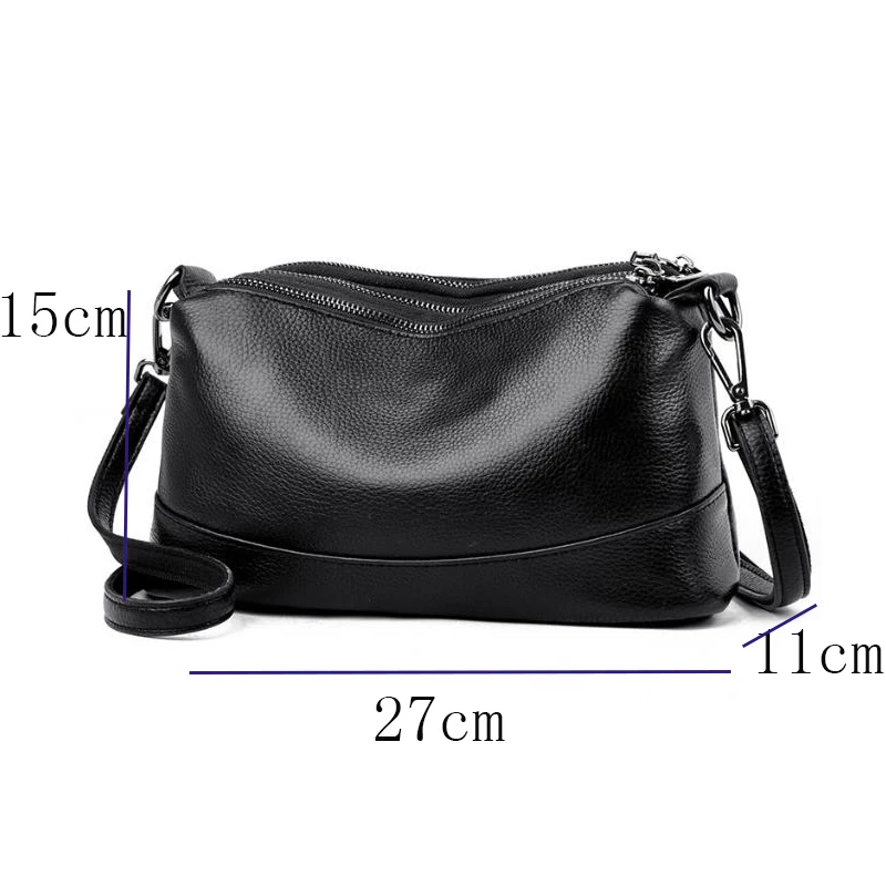 New Fashion Women Genuine Leather Handbags Women\'s Bags Designer Female Shoulder Bags Luxury Brand Cowhide Ladies Messenger Bag