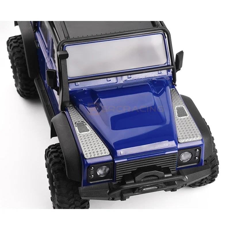 TRX4M imitacja metalu pokrywa silnika płyta ślizgowa obudowa samochodu dekoracja dla 1/18 gąsienica RC TRX4-M obrońcy części zamienne