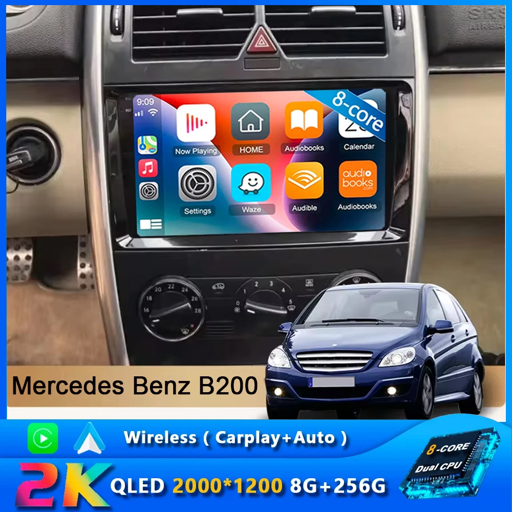 

Android Car Radio Multimedia Player For Mercedes Benz B200 A B Class W169 W245 Viano Vito W639 Sprinter W906 GPS Stereo Receiver
