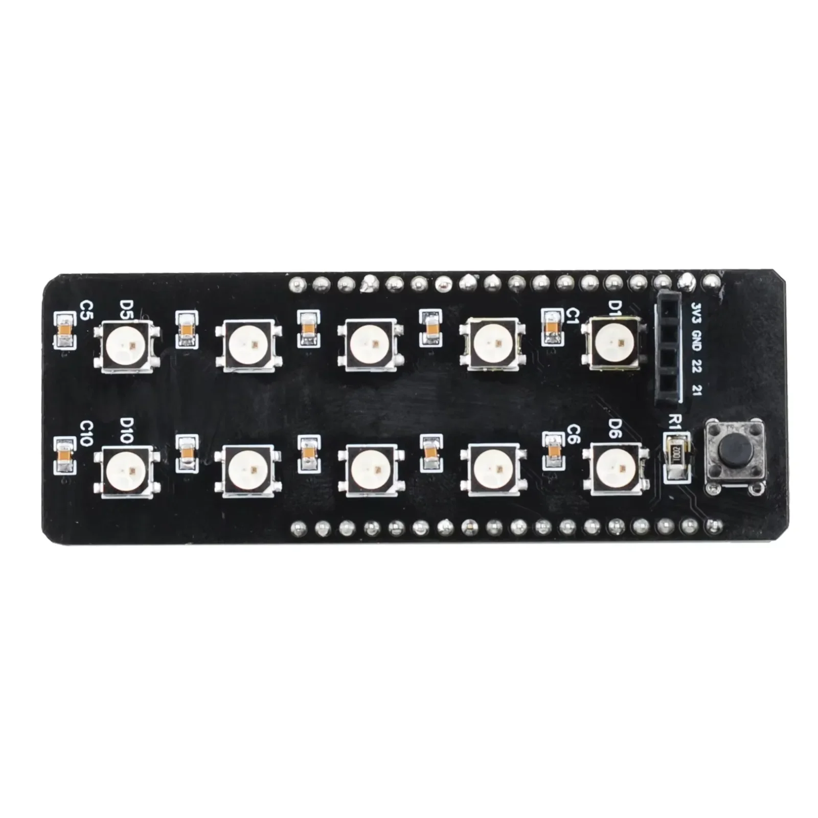 DIYmall WS2812 Addressable RGB LED Shield for ESP32 DEVKIT DOIT V1 GY-1-5V Pressure Humidity Temperature Sensor