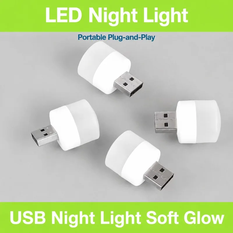 Creative USB Night Light Plug-in Decorative Ornament Wireless Bedside Table Lamp Eye-friendly Atmosphere Lighting for Bedroom