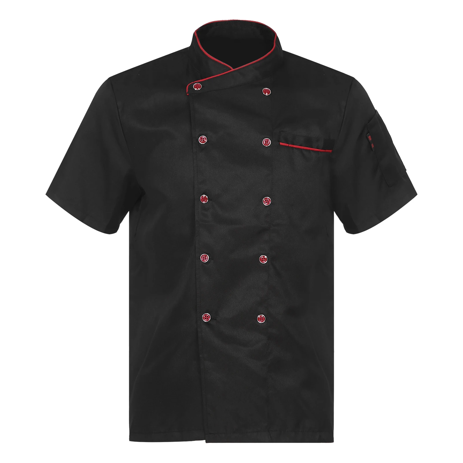 

Mens Chef Coat Cooking Jacket Chief Works Kitchen Restaurant Canteen Costume Short /Long Sleeve Kitchen Staff Work Uniform