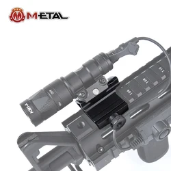 Base offset 45° RMR para linterna táctica y visor Picatinny
