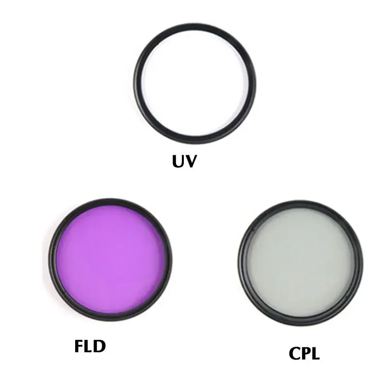 3 في 1 37 43 46 49 52 55 58 62 67 72 77 82 مللي متر مجموعة مرشحات العدسة مع حقيبة UV + CPL + FLD لنيكون لعدسة كاميرا سوني