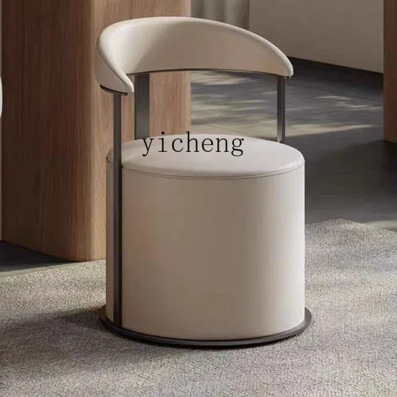 ZZZTQH light luxury tea chair backrest balcony sofa stool makeup dressing stool study reception negotiation chair