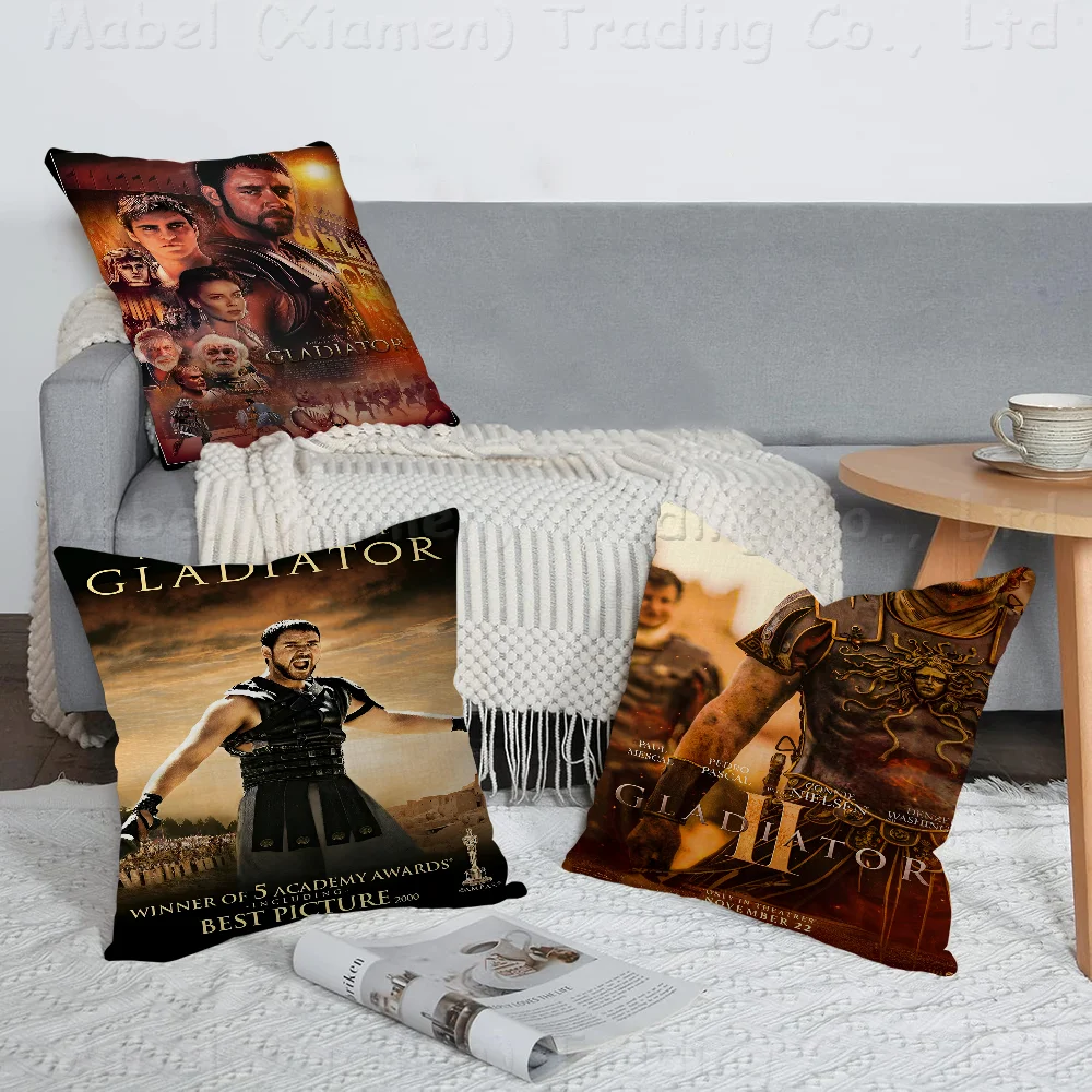 Gladiator Classic Movie Pillow Gift Home Office Decoration Bedroom Sofa Car Cushion Cover Case 45x45