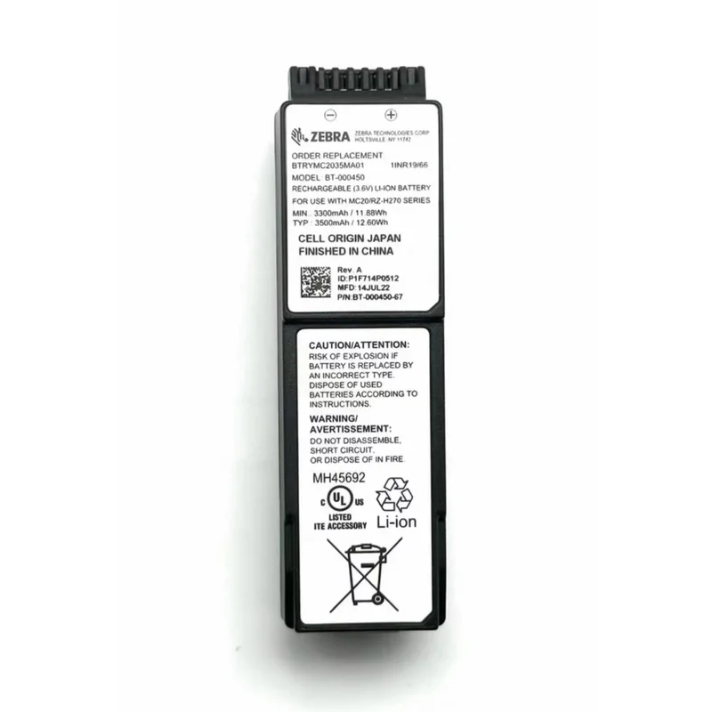 Brand new & original BT-000450 3500mAh 12.6WH 3.6V Battery Applicable ZEBRA BT-000450-67