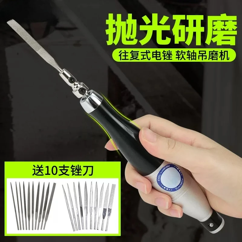 BM-08C Electric Ultrasonic Grinding Machine Die Grinder Reciprocating File Polishing Tools Polisher Machine 23000RPM Stroke 1MM