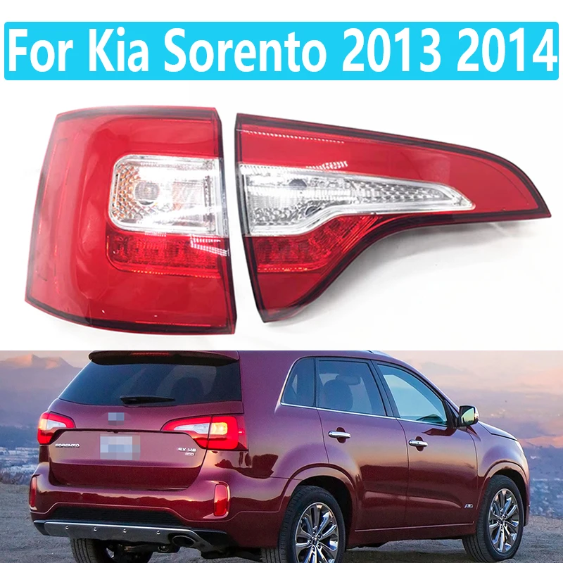 For Kia Sorento 2013 2014 LED Rear Tail Light Brake Light Outer Side Inner Side Taillight LED Stop Lamp Rear Headlight Tail Lamp