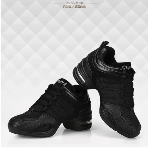 Women's Dance Shoes Soft Outsole Woman Breath Jazz Hip Hop Shoes Sports Sneakers Ladies Girl's Modern Jazz Dancing Shoes