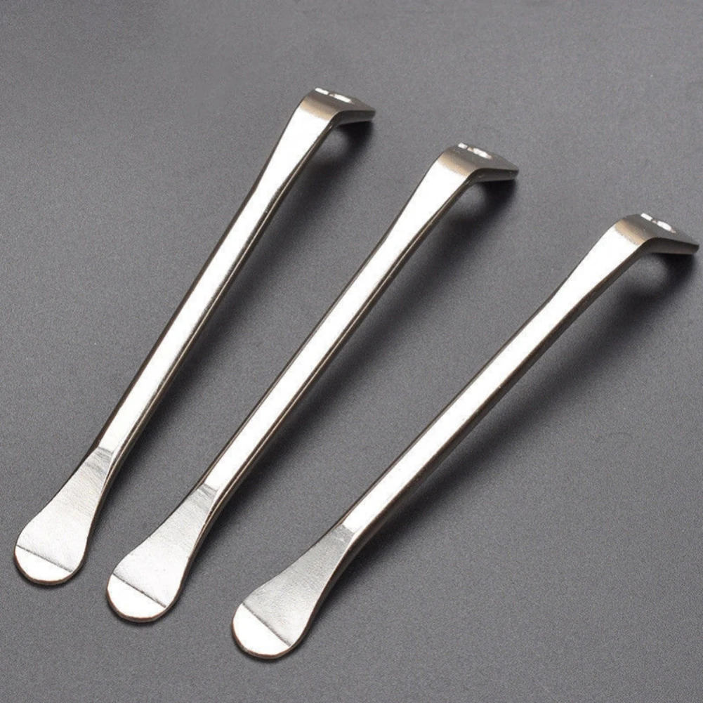 Chrome Finished Steel Tire Lever Tools for Bike Tire Removal Designed for Smooth Handling Without Rim or Tire Damage