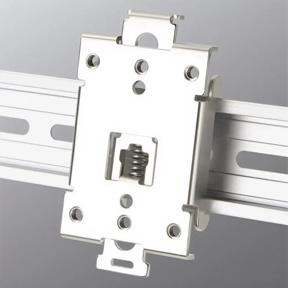 2pcs 35mm Metal DIN Rail Mounting Clips For Solid State Relay Brackets Compatible With Standard 35mm DIN Rails