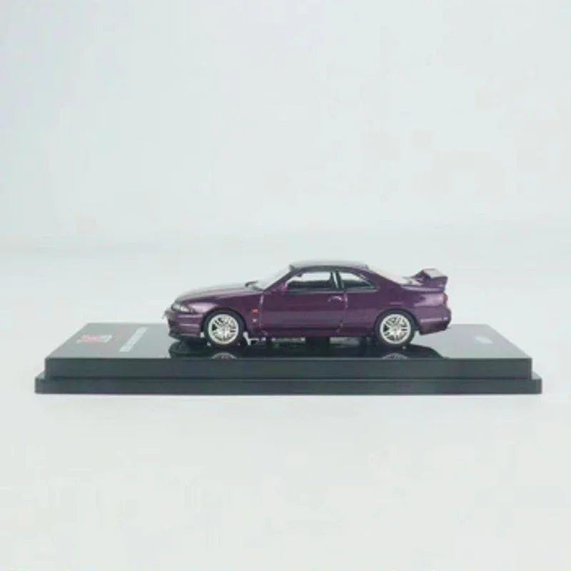 Модель автомобиля Skyline GTR (R33) INNO 1:64, литье под давлением, темно-фиолетовый цвет, коллекция чемпионов синего цвета