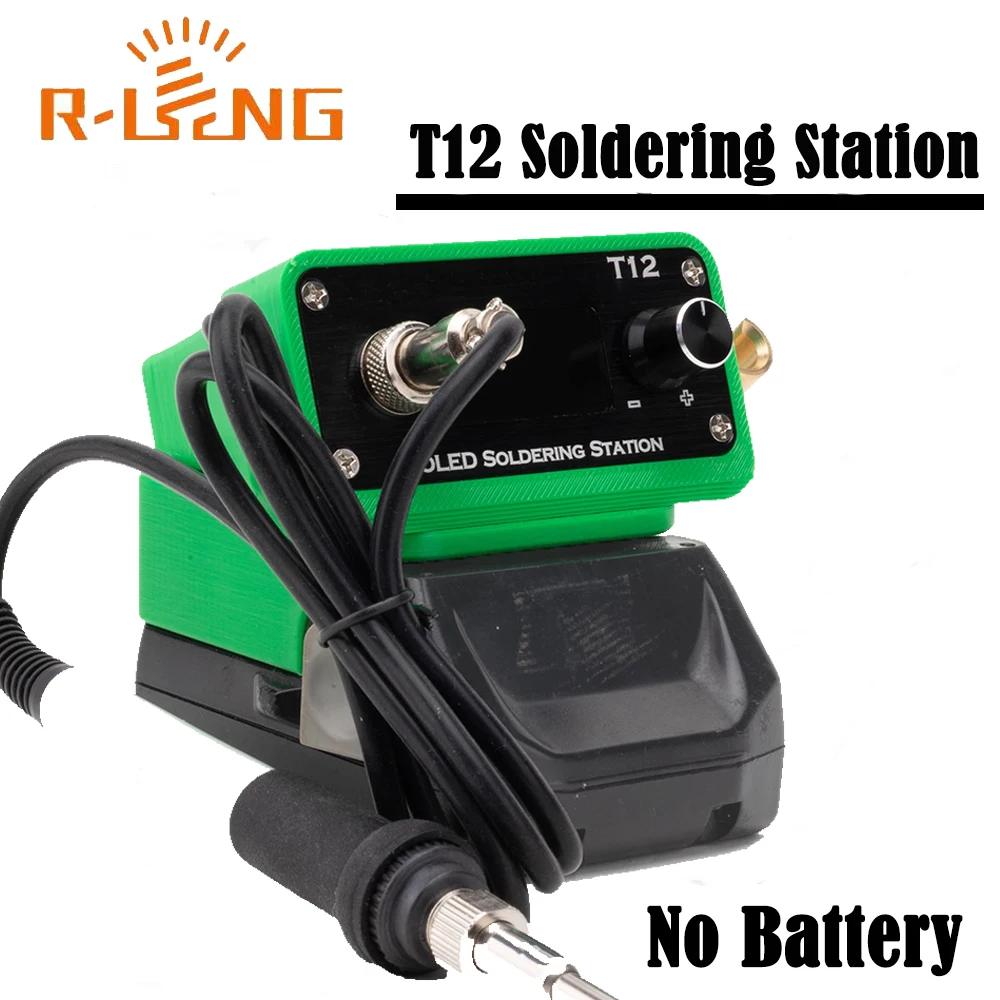 

Паяльная станция OLED Quick T12 с регулировкой температуры для аккумуляторов (HiKOKI) Hitachi 18V Li-ion для DIY-ремонта (без аккумулятора)