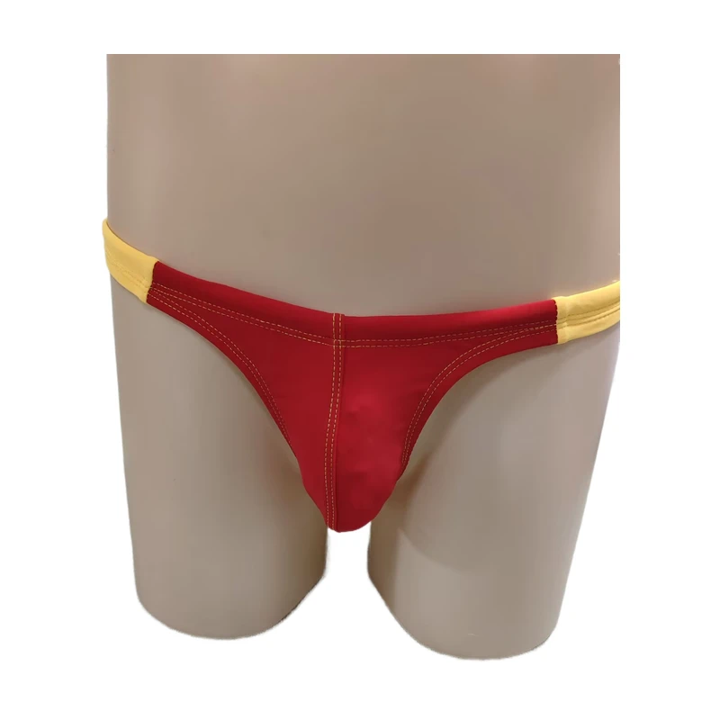 Boythor calção de banho masculino tanga troncos de natação combinar cor borda estreita sexy moda natação praia piscina troncos de natação
