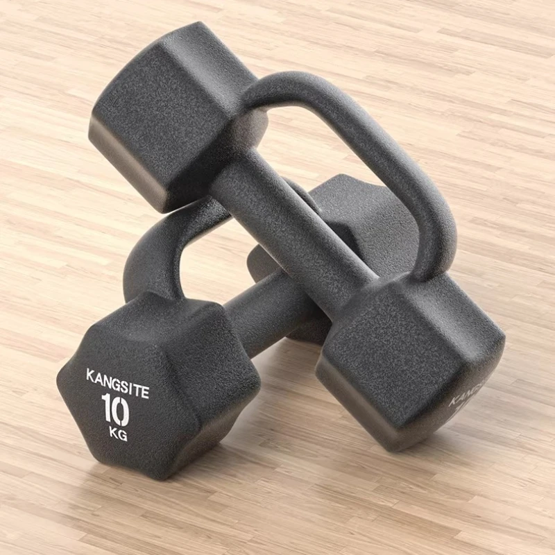 

Гантели шестигранные с резиновым покрытием, не скатывающиеся, с подставкой, для домашнего спортзала, силовых тренировок, фитнес-оборудование для мужчин и женщин