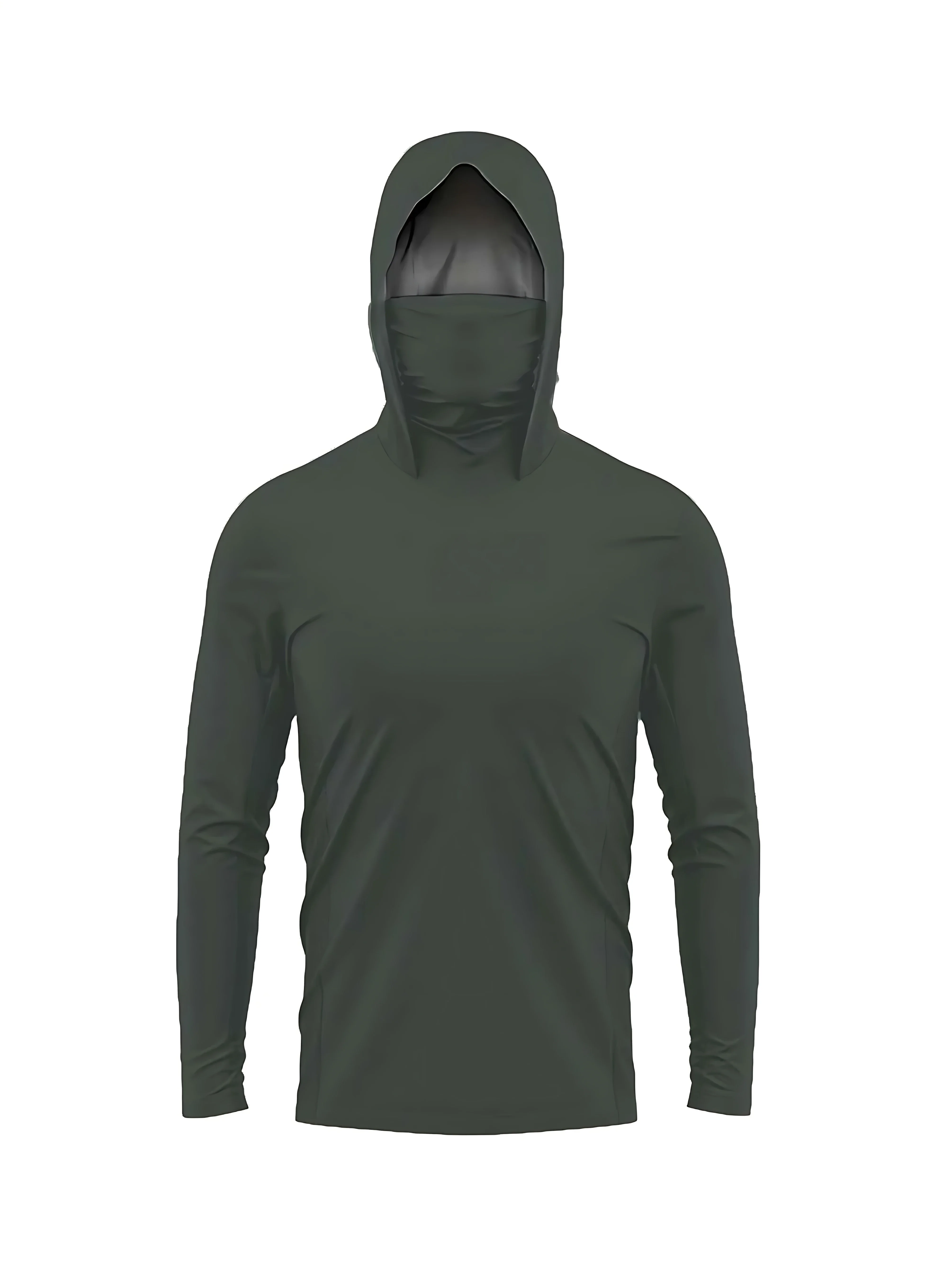 Angel-Hoodie für Herren, Langarm, Schnelltrocknend, Atmungsaktiv, UV-Schutz, Outdoor-Angel-T-Shirt, Angelkleidung – Detail 13