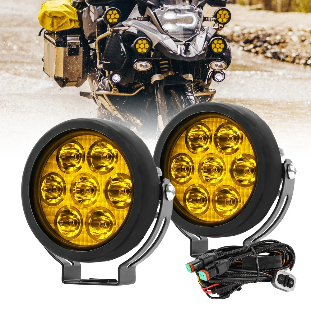 Motorcycle External Led Spotlight Led Lights for Motorcycle Foglamp 60W 48V 80V GR Auxiliary Lights for Motorcycles with Switch