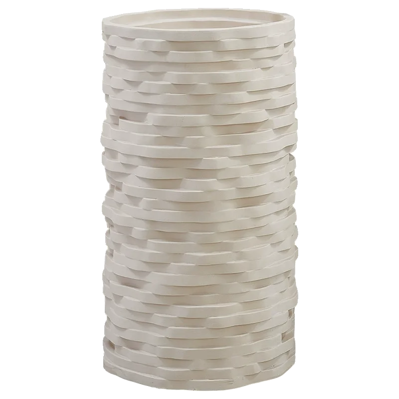 

Japanese wabi-sandy wind personalized wash basin bathroom integrated floor-to-ceiling washbasin creative art round column basin