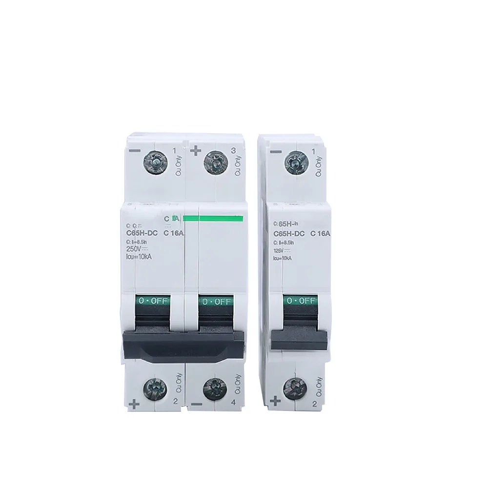 Original new C65H-DC FOR Schneider DC air switch C65H-DC 1P DC 60V 2P DC 125V  6A 10A 16A 20A 32A -40A 63Asmall circuit breaker