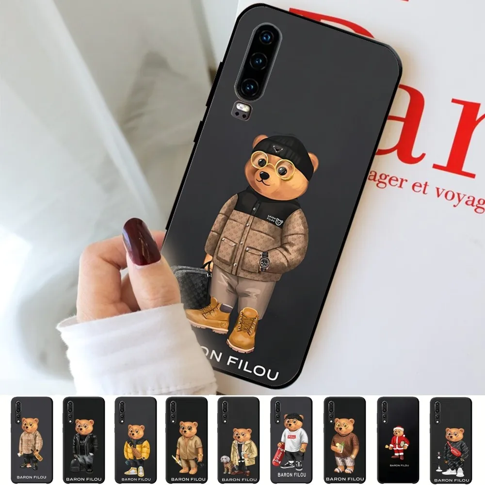 Fashion B-Baron F-Filou Bear Phone Case For Huawei P 8 9 10 20 30 40 50 Pro Lite Psmart Honor 10 lite 70 Mate 20lite