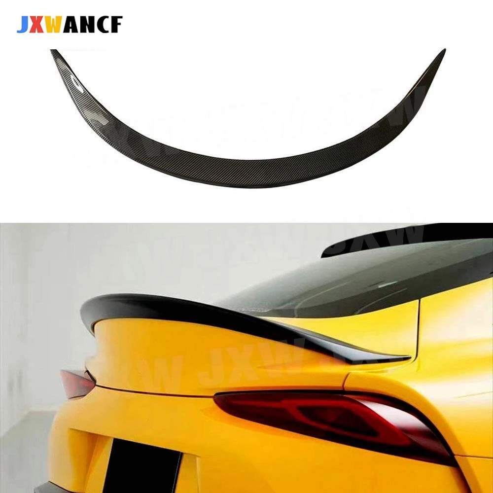 

JXWANCF High Quality Carbon Fiber/FRP Rear Spoiler Wing Black For Toyota Supra Finish 2019 - 2020 Car A Styling