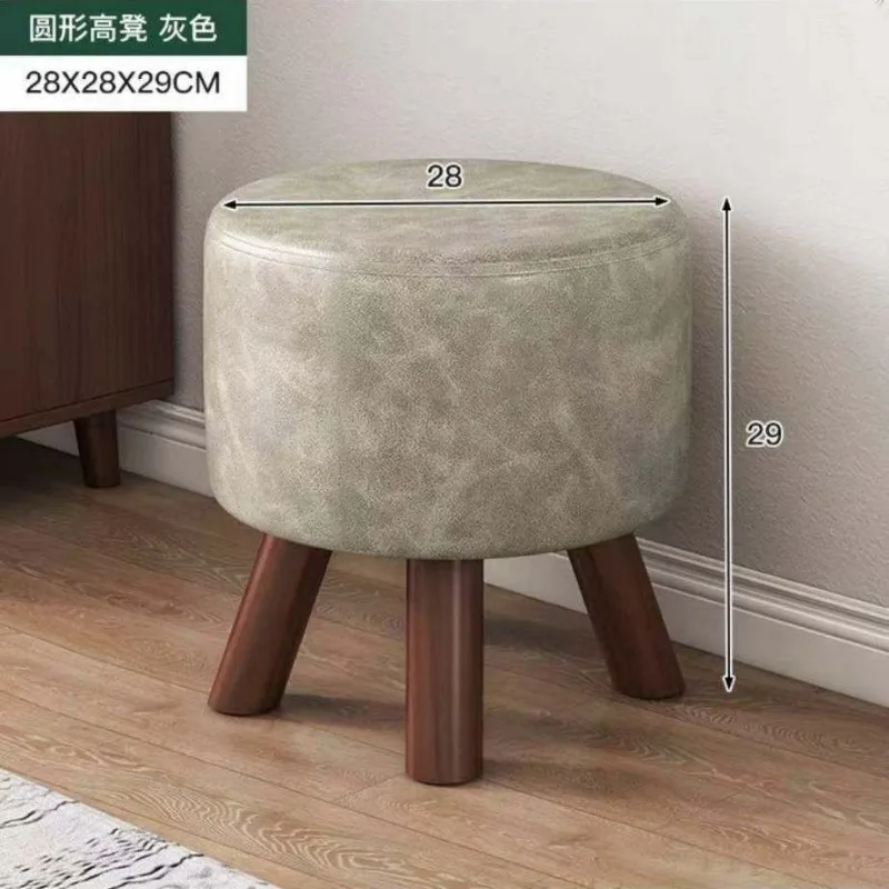 

Small Low Stools Solid Wood Stools Entry Shoes Changing Stool Living Room Tea Table Stools Square Stool Sofa Side Stool Ottomans