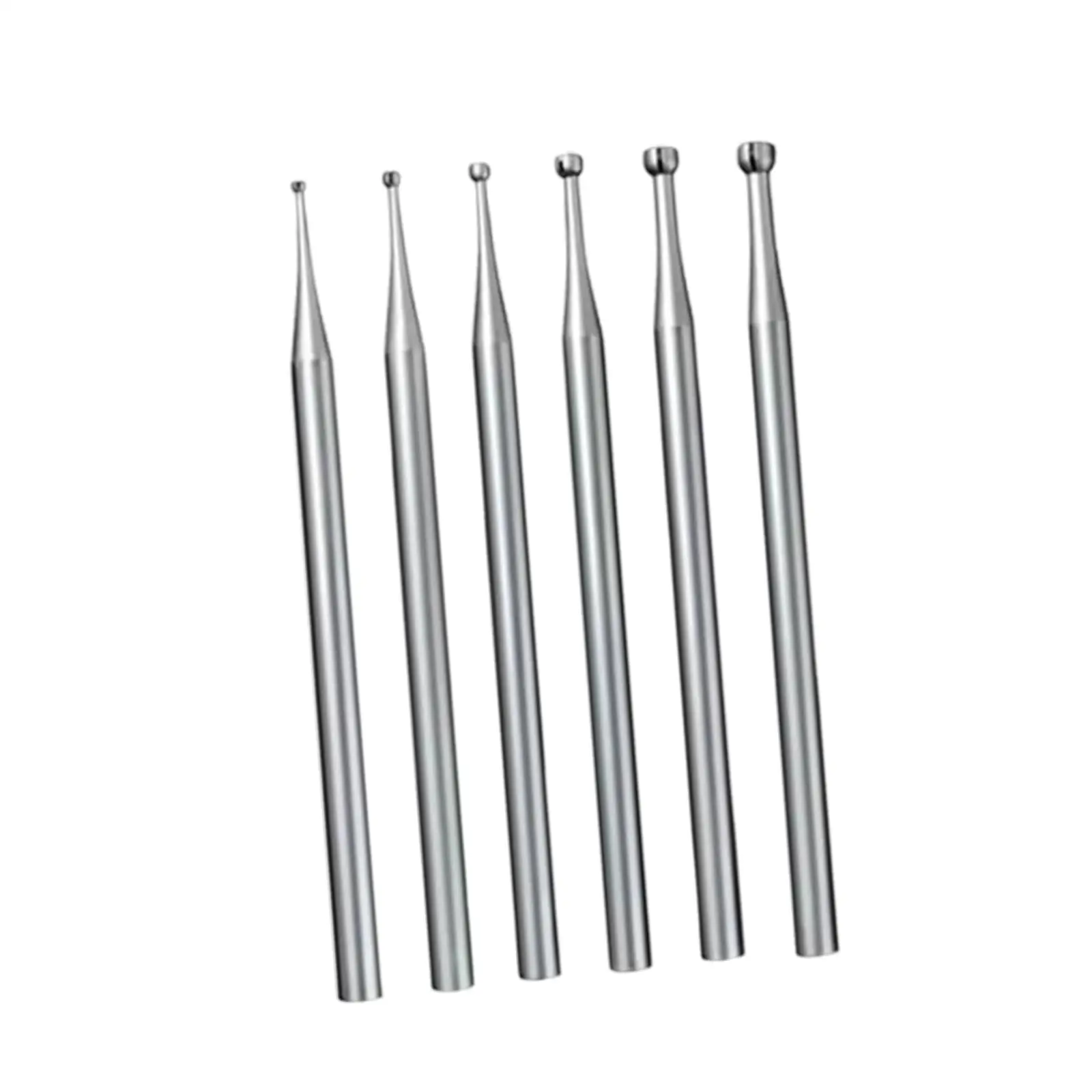 

6x Round Cup Burr Versatile Open Mouth Cup Shape Wire Rounding Bits Wire End Rounder Practical Professional Jewelry Making Burs